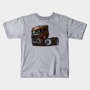 Scania V8 Black Amber 1/100 Kids T-Shirt